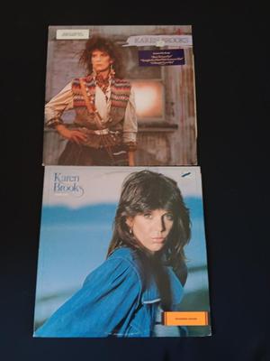 Karen Brooks Vinyl Albums -Walk on & Hearts on fire - LP Record