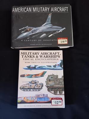 American Military Aircraft & Military Aircraft, Tanks & Warships hardback books
