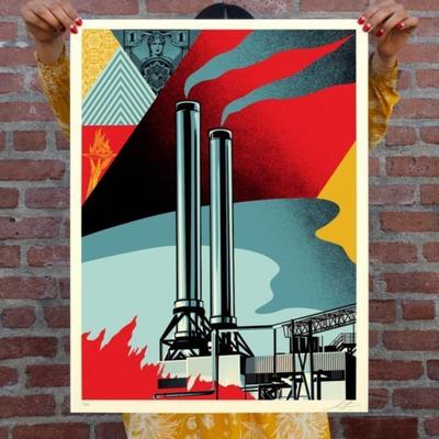 SHEPARD FAIREY - FACTORY STACKS (EARTH FIRST)