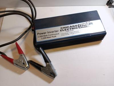 Chicago Electric Power systems Power Inverter 1,200 watt continuous 3,200-watt peak