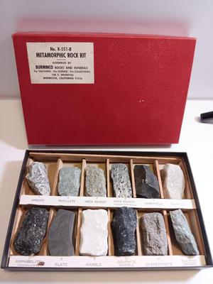 Complete Burminco rocks & Minerals Metamorphic Rock Kit -- Kit NO. K-551-B