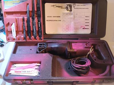 Craftsman Reciprocating saw with blades - painted with anti-theft pink paint