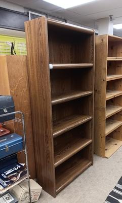 TALL SOLID BOOKCASE WITH FIXED SHELVES