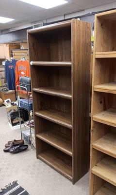 TALL SOLID BOOKCASE WITH FIXED SHELVES