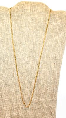 24" Thin Link Single Gold Tone Chain
