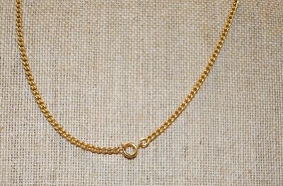 24" Thin Link Single Gold Tone Chain