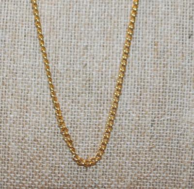 24" Thin Link Single Gold Tone Chain