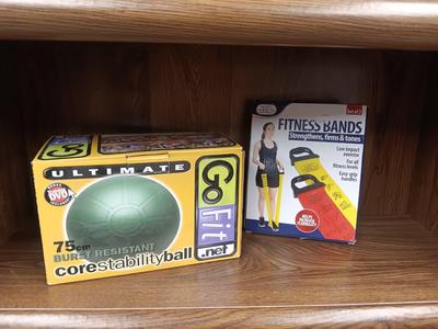 NEW CORE STABILITY BALL AND FITNESS BANDS
