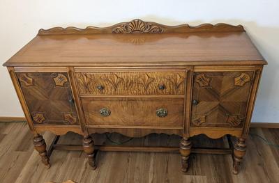 Antique Jacobean Style Sideboard