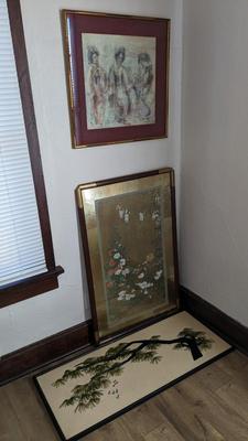 Asian Inspired Framed Art