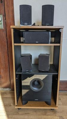 Energy Speakers and Pioneer Cabinet
