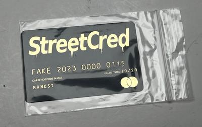 FAKE StreetCred Gold Card (Banksy), 2023
