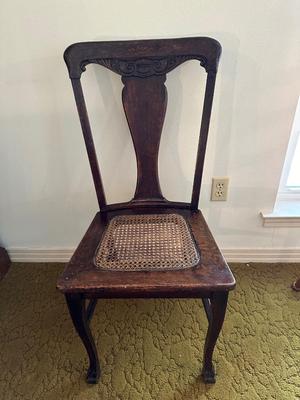 Vintage Accent Cane Chair