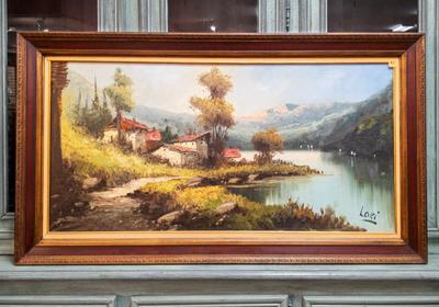 Landscape, oil on canvas