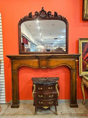 Antique French Rococo Mirror