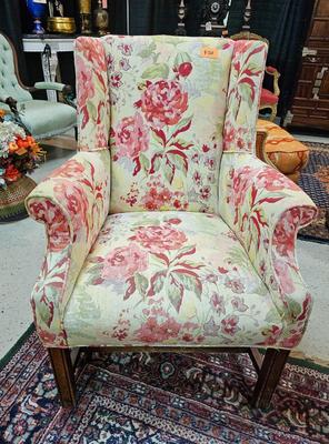 Floral Armchair with Roses