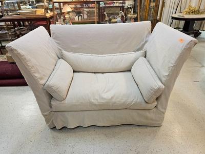 Slip-covered Summer Sofa