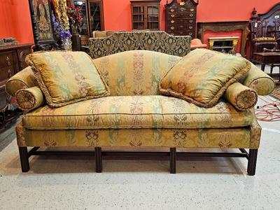 Chippendale Style Camelback Sofa