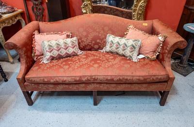 Chippendale Style Camelback Sofa