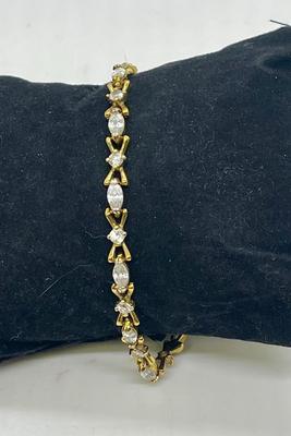 Faux gold& & diamond bracelet
