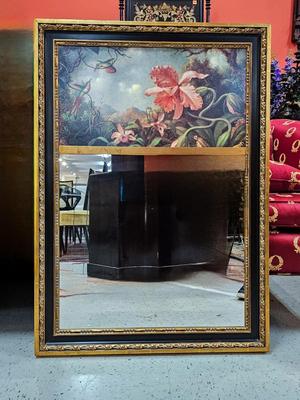 Floral Trumeau Mirror
