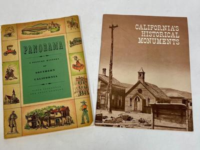 Vintage Book Lot: Panorama and California Historical Monuments