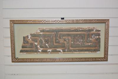Beautiful Ornate Horsehair Plaster Framed in Shadowbox