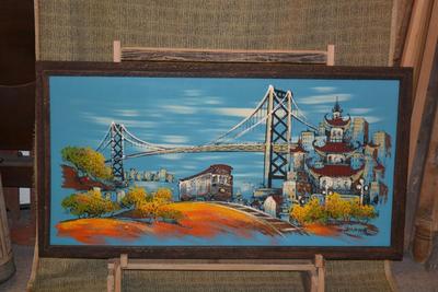 Ashbrook Studios San Francisco Mid Century Framed Painting