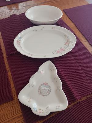 PFALTZGRAFF Tea Rose serving dishes - platter- Christmas dish - vegetable bowl