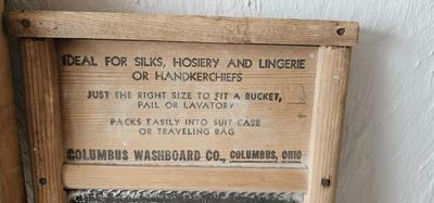 2 vintage washboards