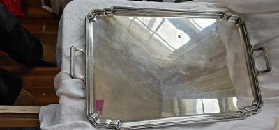 Mappin & Webb Silver plated serving Butler Tray 18" x 12"