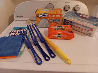 Swiffer dusting tools - Handi wipes - Clorox wipes and more