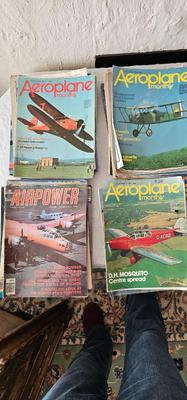 Lot of vintage magazines flying and airplanes Aeroplane Monthly, Airpower!