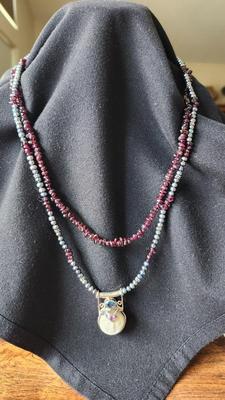 Topaz Tourmaline Amethyst and Pearls