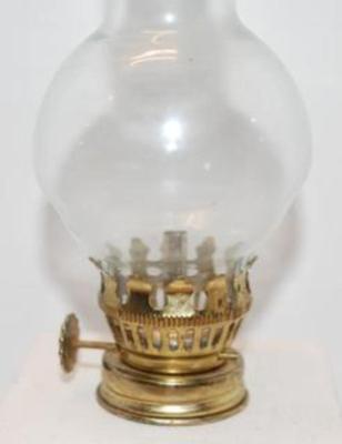 Replacement Glass Chimney for ROUND Wick Oil Lamp 5" H