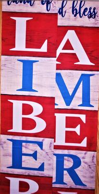 "Liberty America" 2 Banners - Each Banner Measures 11" x 70"