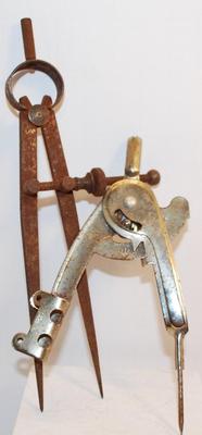 Vintage Drafting Compasses 2 Pcs.