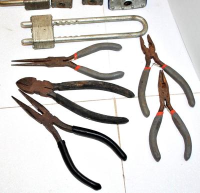 Master Locks & Pliers Assortment 12 Pieces