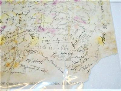 "Signatures of Circus Greats in Sarasota, Florida"
