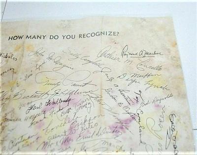 "Signatures of Circus Greats in Sarasota, Florida"
