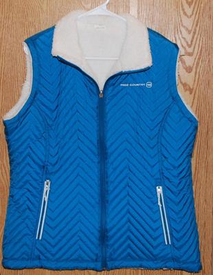 "Free Country" Brand Blue Sleeveless Vest Size: L/G