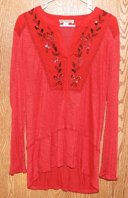 "Vintage America" Brand Red Top - Made in India - Size: XL