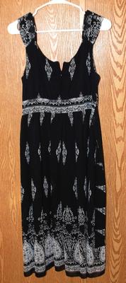 "Blu Sage" Gray & Black Dress Size: 14