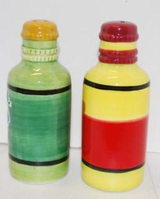 Cool "Gin & Tequila" Salt & Pepper Shaker Set 5" H