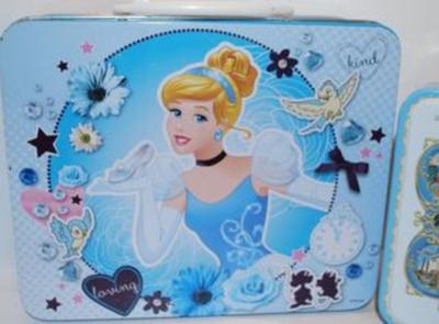 French Collectible Box "La Cure Gourmande" For Sugar-Baked Biscuits & Cinderella Lunch Box