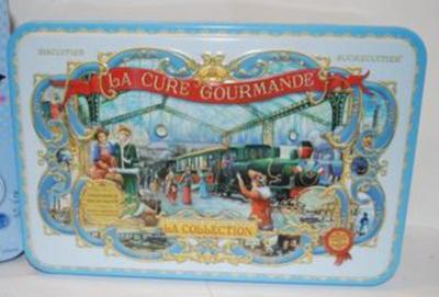 French Collectible Box "La Cure Gourmande" For Sugar-Baked Biscuits & Cinderella Lunch Box