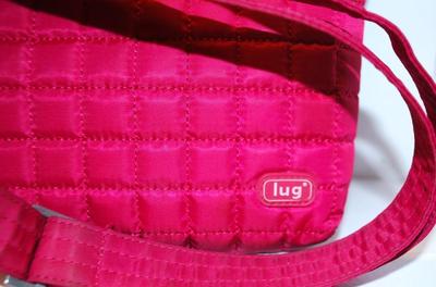 "Lug " Brand Red Quilted Style Purse 9" x 7"