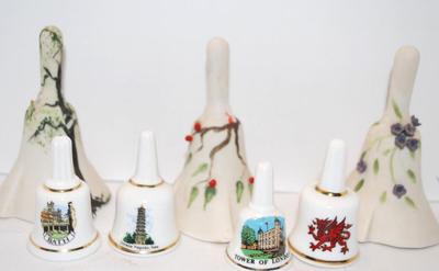 Assortment of Spoons, Bells and a Cross