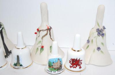 Assortment of Spoons, Bells and a Cross