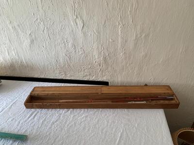Vintage Okutama Company Bamboo Fly Fishing Rod in Original Case with Accessories